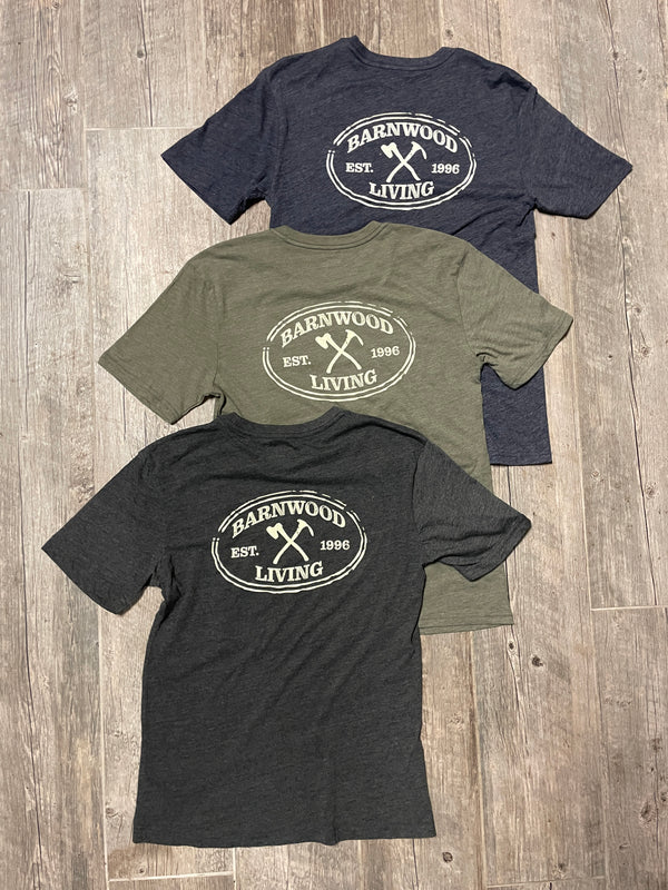 Barnwood Living Crew T-Shirt - Work Hard, Be Kind, Take Pride