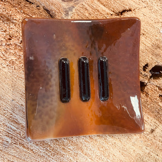 Buy woodland-brown Handmade Soap Dish - WV Glass