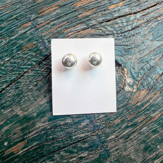 Sterling Silver Ball Stud Earrings