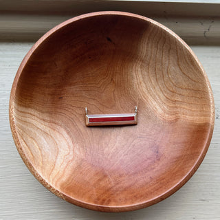 Red Coral Bar Pendant