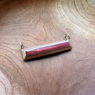 Red Coral Bar Pendant