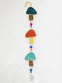 Stained Glass Suncatcher Mobile - Mushroom
