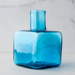 Buy turquoise Blenko - Block Bud Vase