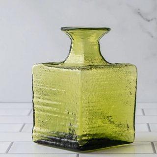 Buy olive Blenko - Strata Block Bud Vase