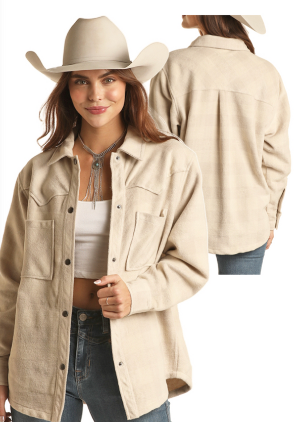 Rock & Roll Denim - Western Conversational Shacket