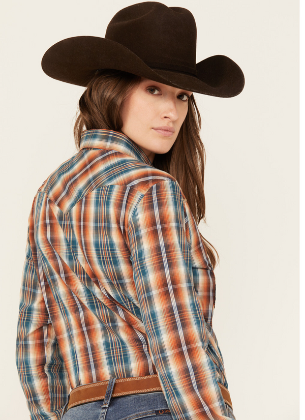 Panhandle - Rough Stock - Women's Embroidered Long Sleeve 2 Pocket Snap