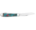 Case® - Cardinal Embellished Smooth Natural Bone with Color Wash Trapper  #39159