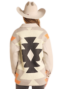 Panhandle Shirt Jacket with Knit Aztec