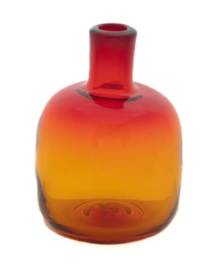Buy tangerine Blenko - Bubble Bud Vase