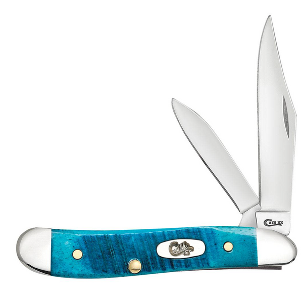 Case® - Caribbean Blue Bone Sawcut Jig Peanut #25596