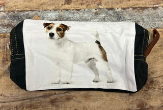 Make Up Travel Bag -Jack Russell - side view