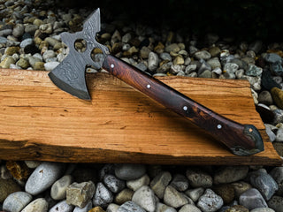 Damascus Steel Camping and Outdoor Companion Utility Axe