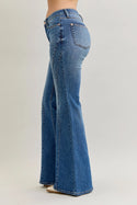 Judy Blue MR Jaqueline New Flare Double Angular Seam Jeans