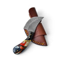 Damascus Curve Utility Knife by Titan TK-460