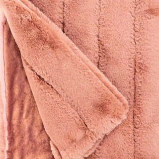 Rosewood Faux Fur Posh Throw