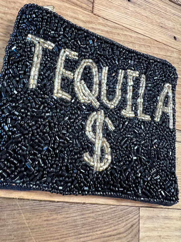 Beaded Coin Purse - Tequila $