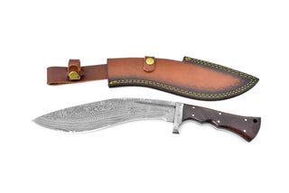 BLACK WALNUT DAMASCUS KUKRI BLADE HANDMADE BY TITAN TD-305