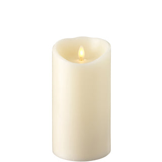 Push Flame Ivory Pillar Candle 4