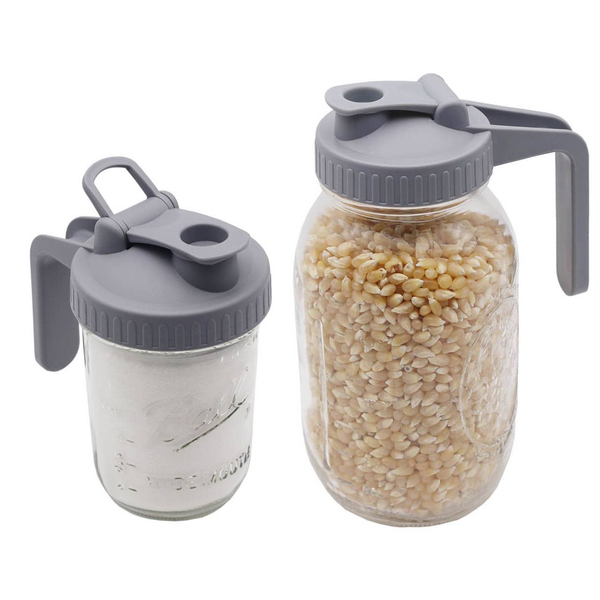 Pour & Store Pitcher Lid with Handle For Mason Jars