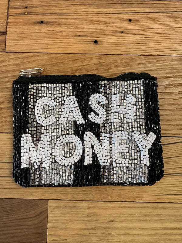 Beaded Coin Purse - Cash Money
