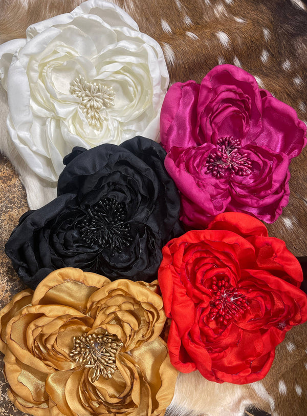 Vintage Satin Flower *Fuschia only*