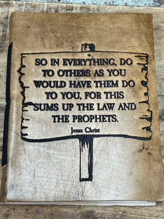 Leather Journal - So in everything...