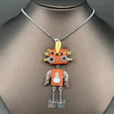 Handmade Punk Robot Necklace