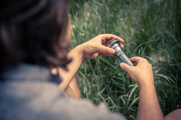 Vintage Flashlight: Slate Gray