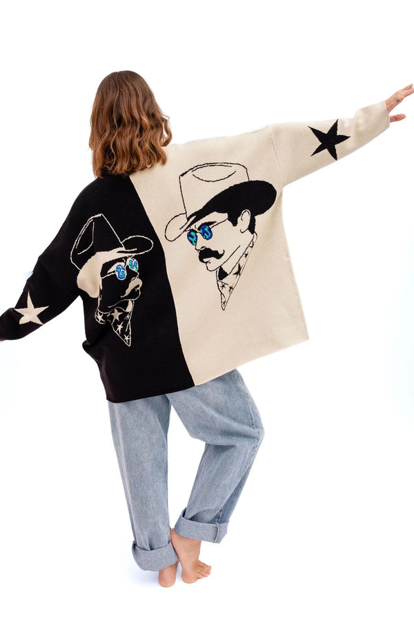 Allie Falcon Casanova Boyfriend Cardigan