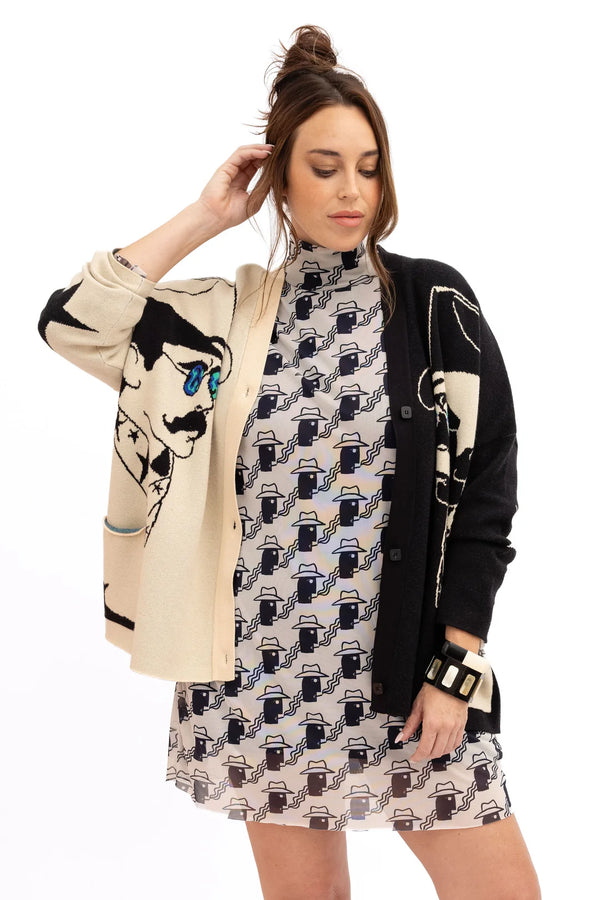 Allie Falcon Casanova Boyfriend Cardigan