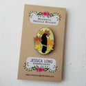 Jessica Long Embroidery Enamel Needle Minders