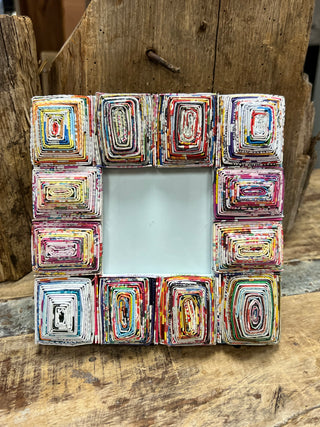 Picture Frame - Made from Recycled Newspapers  3x5