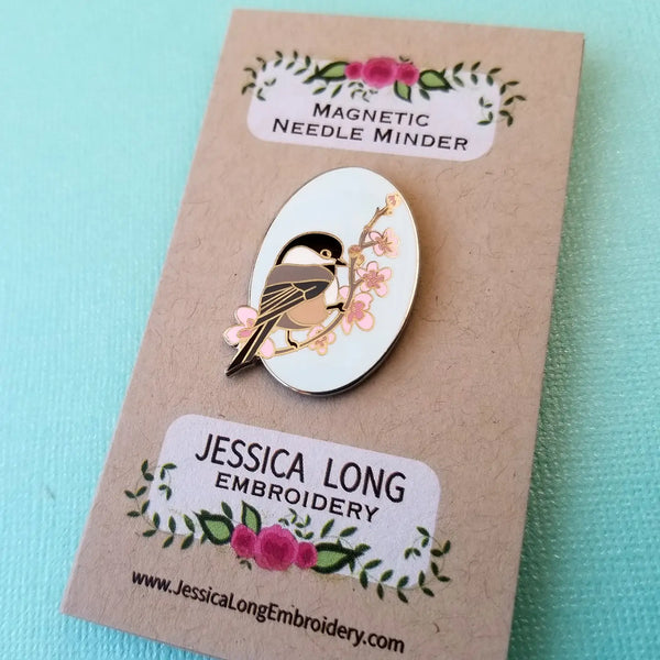 Jessica Long Embroidery Enamel Needle Minders