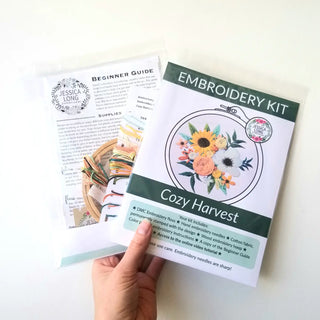 Cozy Harvest Beginner Embroidery Kit