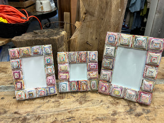 Picture Frame - Made from Recycled Newspapers  3x5