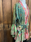 Silk Sari - Reversible  - Colors Vary - Extra Short