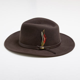 Buy chocolate Dakota - Crushable Wool Felt Hat