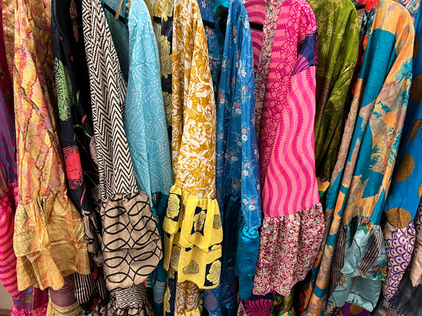 Silk Sari - Reversible - Colors Vary - Long