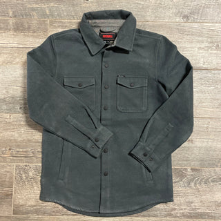 Buy charcoal Rock & Roll Denim - Men's Solid Snap Shirt Jacket