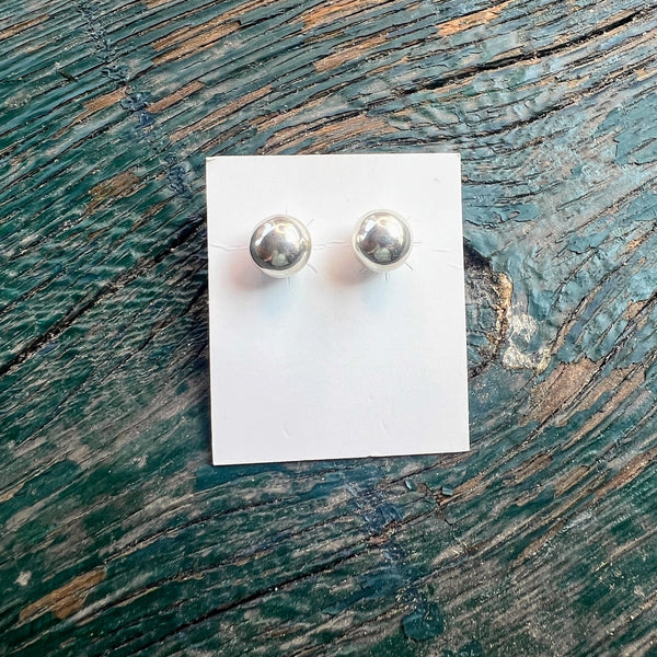 Sterling Silver Ball Stud Earrings