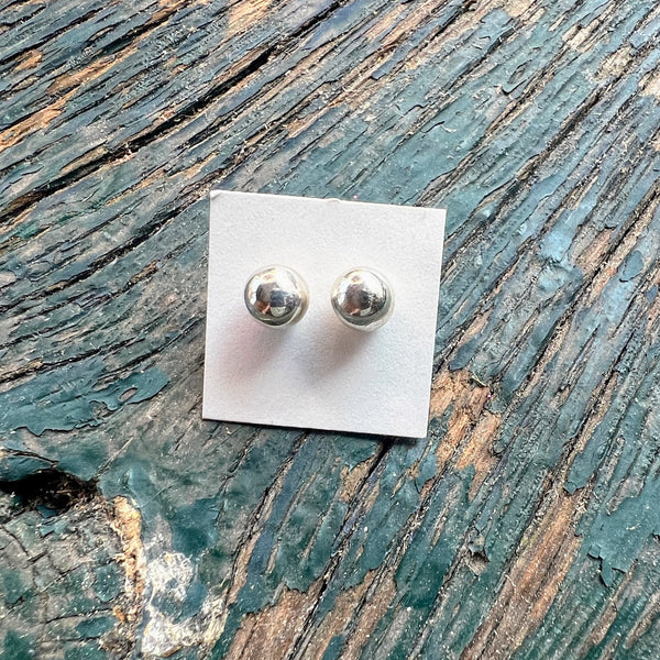 Sterling Silver Ball Stud Earrings
