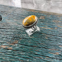 Sterling Silver Bumblebee Jasper Statement Ring