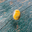 Sterling Silver Bumblebee Jasper Statement Ring