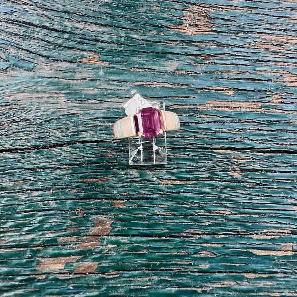 Sterling Silver Pink Tourmaline Rings