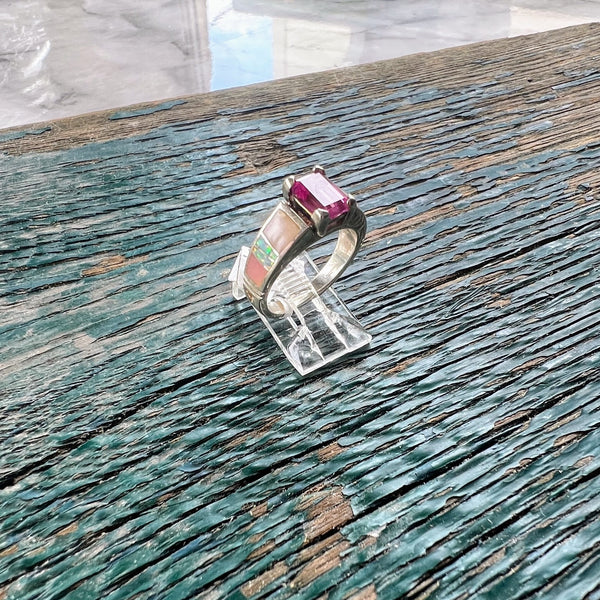 Sterling Silver Pink Tourmaline Rings