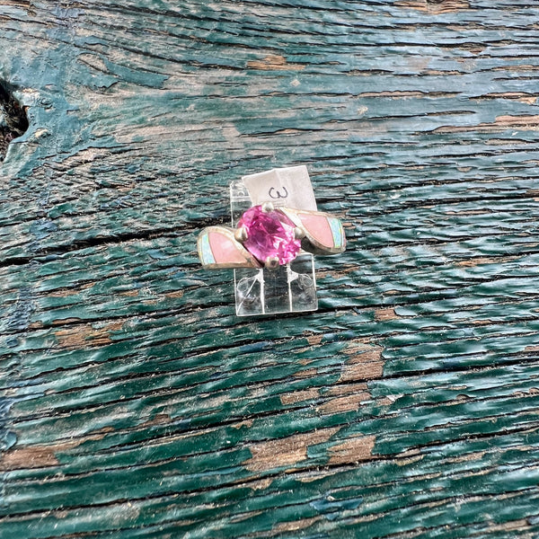 Sterling Silver Pink Tourmaline Rings