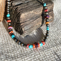 Navajo Pearl with Multi Colored Stone 16