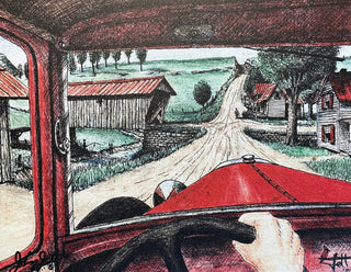 Driving by Goddard Bridge - Johnny Jett Canvas Print