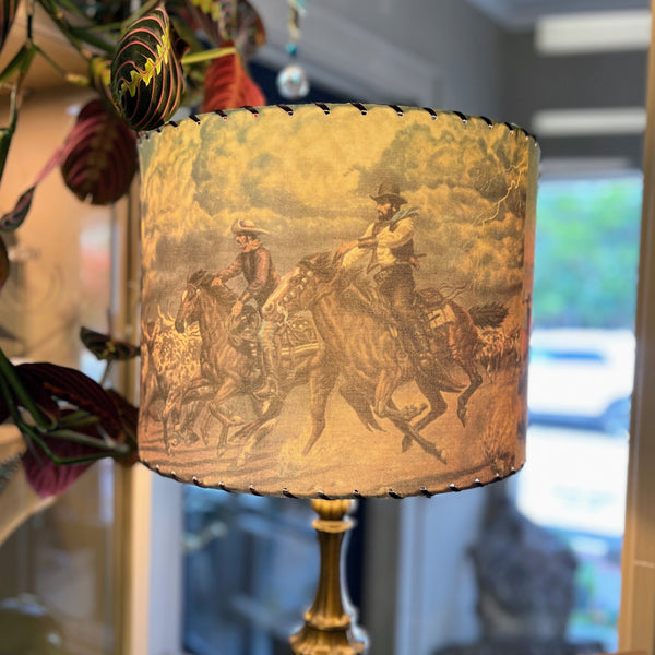 Large Found Images Handmade Lampshades - Wichita Falls, TX