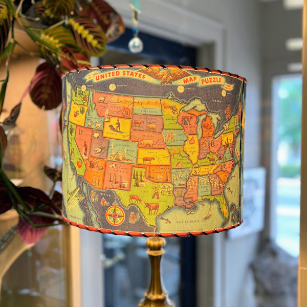 Large Found Images Handmade Lampshades - Wichita Falls, TX